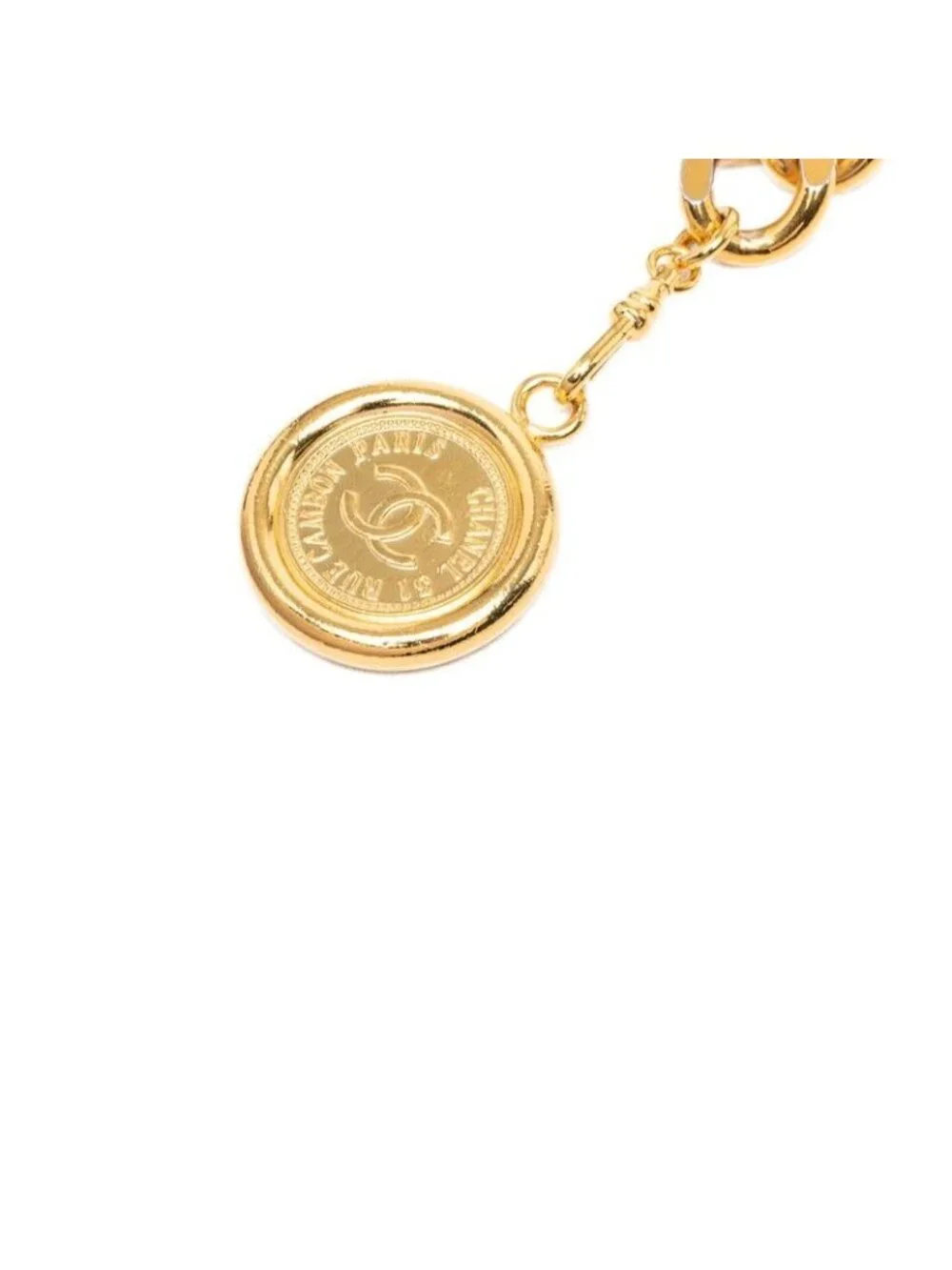 Chanel Vintage Logo Chain Belt Gold Plated